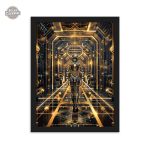 Affiche décorative Steampunk avec motifs géométriques