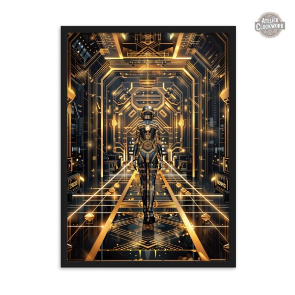 Design vintage Art Deco dans un style Steampunk