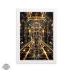 Poster Steampunk mettant en valeur le style Art Deco
