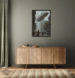 Esthétique Steampunk avec affiche Dirigeable