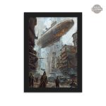 Déco murale Dirigeable style Steampunk