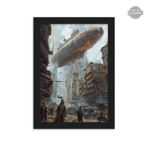 Déco murale Dirigeable style Steampunk