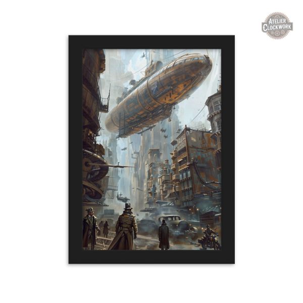Déco murale Dirigeable style Steampunk