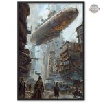 Affiche artistique sur le thème Steampunk