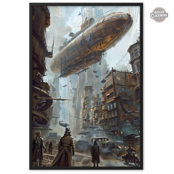 Affiche artistique sur le thème Steampunk
