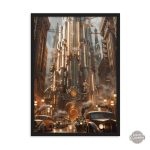 Affiche vintage Steampunk pour amateurs de science-fiction