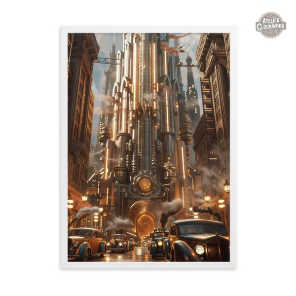 Illustration créative Dieselpunk au charme industriel