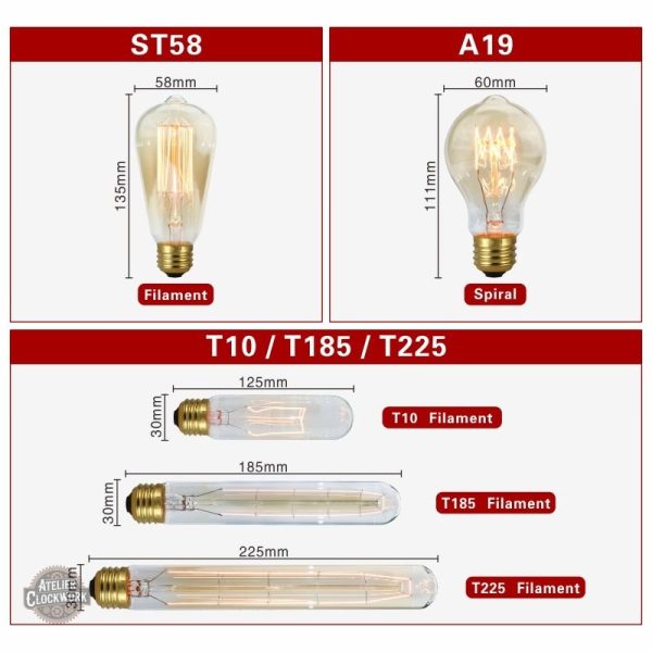 Ampoule unique pour ambiance Steampunk