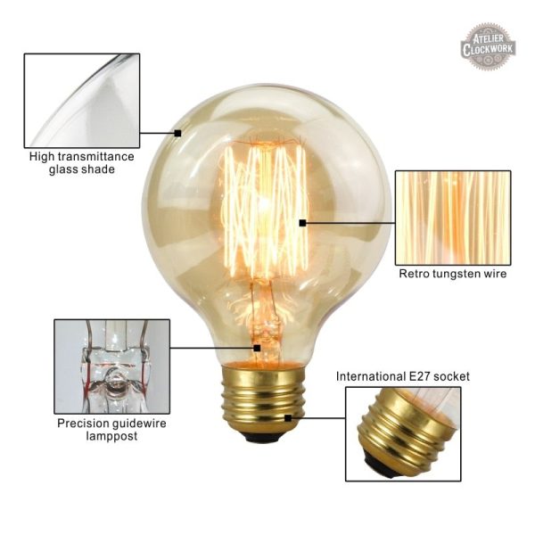 Ampoule au design vintage inspiré du Steampunk