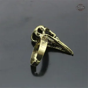 Bijou steampunk unique inspiré par le corbeau