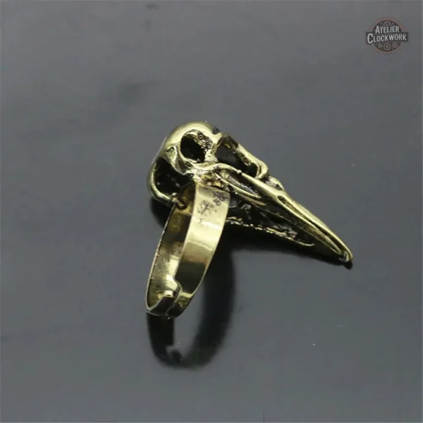 Bijou steampunk unique inspiré par le corbeau