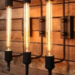 Lampe murale au design tube industriel original