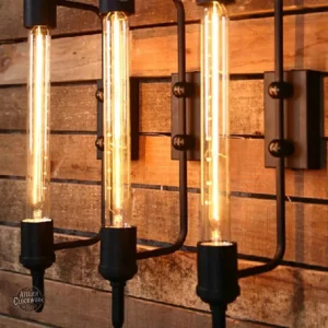 Lampe murale au design tube industriel original