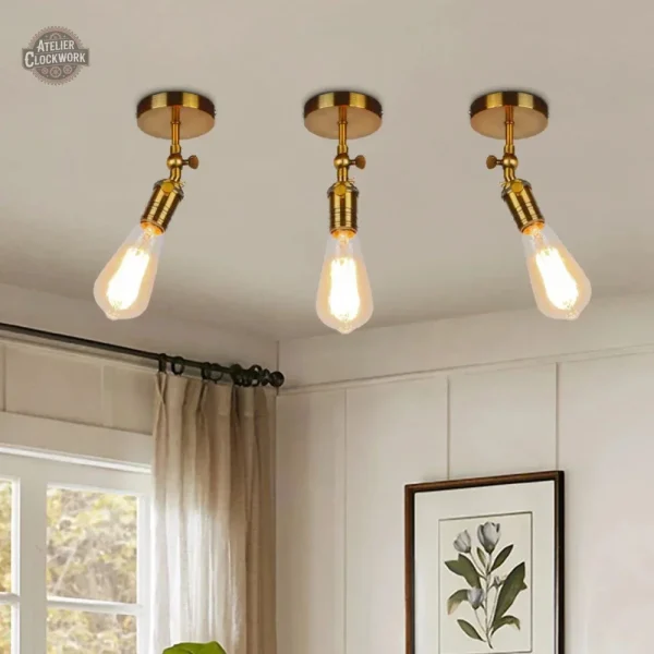 Éclairage Edison vintage dans un style industriel