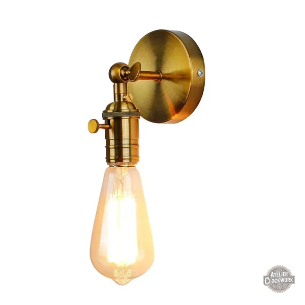 Applique minimaliste avec esthétique vintage Edison