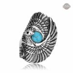 Bague aigle steampunk pour homme, élégance audacieuse