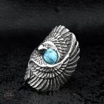 Bague homme steampunk, inspiration aigle de la Route