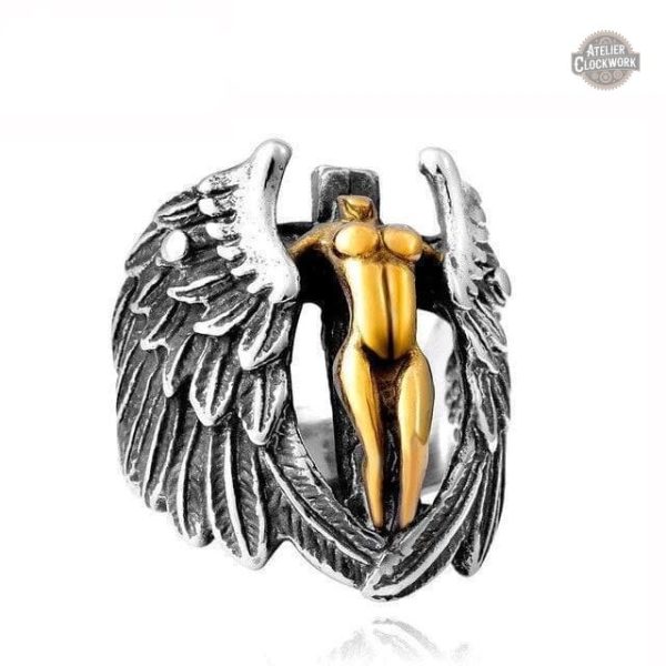 bague-ange-1 Bague Ange - Gardien Steampunk pour homme