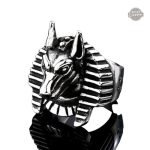Bague Anubis steampunk pour homme, élégance audacieuse