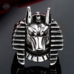 Bague inspirée des Voies d'Anubis, style dandy masculin