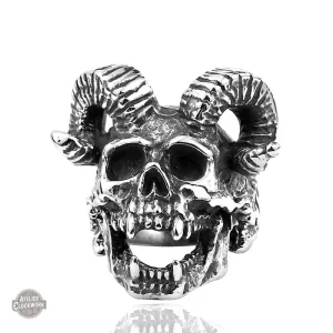 Bague steampunk avec motif crâne, un choix unique pour hommes