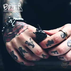 Bague Baphomet, fusion de l'élégance et du mystère masculin