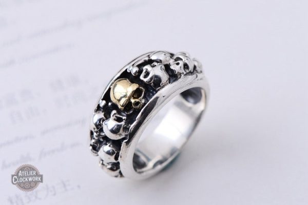 Bague argent pour une touche gothique élégante