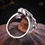 Accessoire steampunk avec grenats et argent