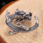 Accessoire steampunk, bague dragon pour style unique