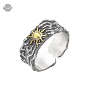 Bague Soleil Homme - Majesté en style steampunk
