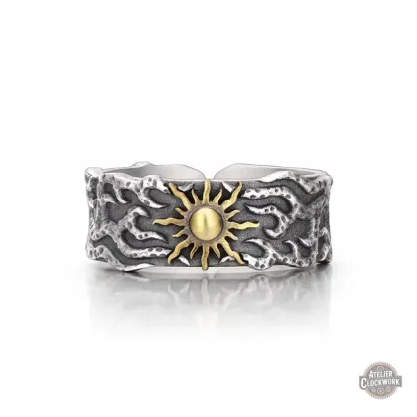 Bague élégante pour homme inspirée du steampunk