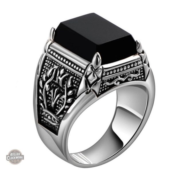 bague-chevaliere-homme-argent-1 Bague Chevalière Homme Argent Style Vintage