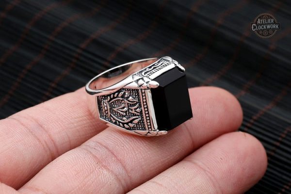 Bague Vintage en Argent pour Messieurs