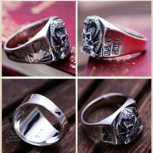 Accessoire homme steampunk : chevalière Armée Américaine