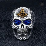 Bague Crâne en Acier Inoxydable - Style Biker Steampunk