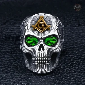 Bague Steampunk Homme avec design Crâne unique