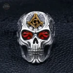 Accessoire Biker en Acier - Bague Crâne tendance