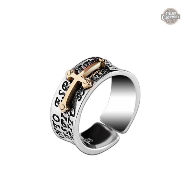 Bague argent steampunk pour un homme chic