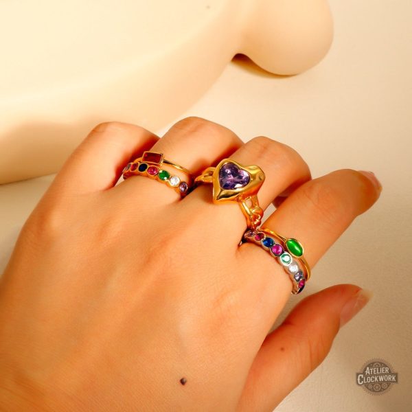 Bague Steampunk à porter seule ou en empilement
