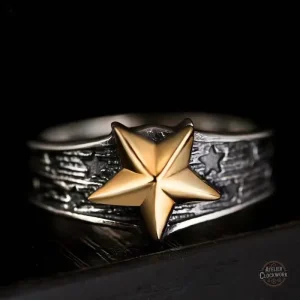 Bague argent pour homme au design audacieux