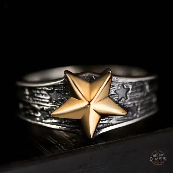 Bague argent pour homme au design audacieux
