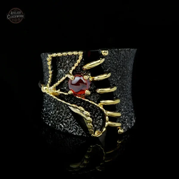 Anneau gothique pour un look mystérieux et tendance