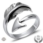 Bague Flèche d'Argent Steampunk pour homme