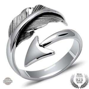 Bague Flèche d'Argent Steampunk pour homme