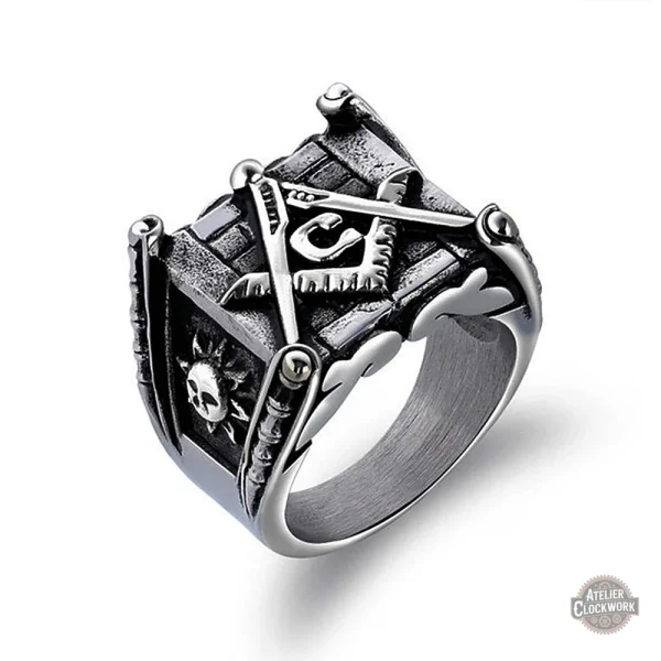 Bague distinctive pour les passionnés de franc-maçonnerie