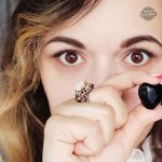 Bague Black & Pearl au style gothique pour un look unique
