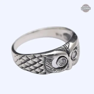 Bague homme style steampunk en argent