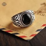 Chevalière steampunk pour homme en argent