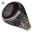 Bague Homme Pierre Noire Steampunk