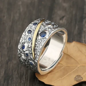 Bague Ciel étoilé pour homme, élégance dandy audacieuse